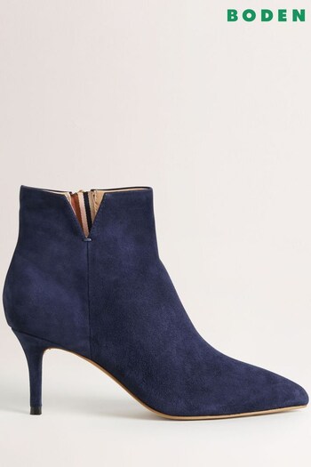 Boden Blue Suede Ankle Boots (C43885) | £170