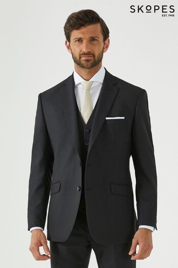 Skopes Montague Black Tailored Fit Suit Jacket (C44349) | £100