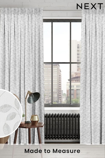 Silver Mallix Made To Measure Curtains (C44609) | £100