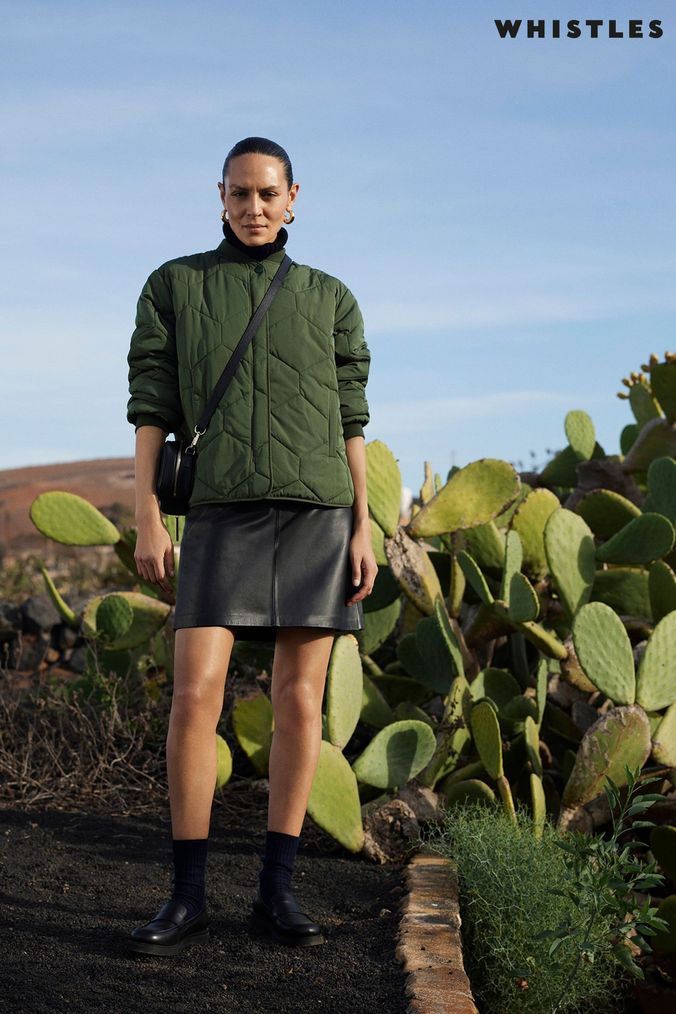 Whistles green parka online