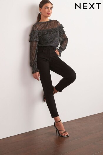 Black Lift, Slim And Shape Mom tulle Jeans (C44967) | £42