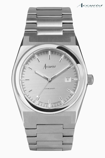 Accurist Mens Silver Tone Origin Stainless Steel Bracelet Analogue Watch (C45048) | £179