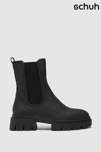 Schuh Amaya Chunky Chelsea Black Boots (C45185) | £50
