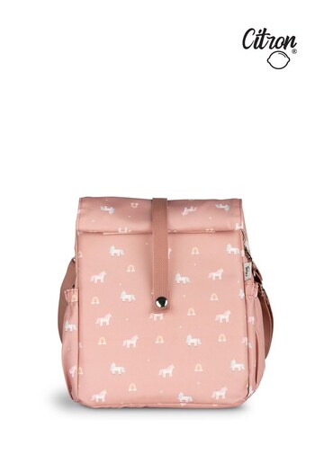 Citron Pink Insulated Unicorn Roll-Up Lunch Bag (C45195) | £25