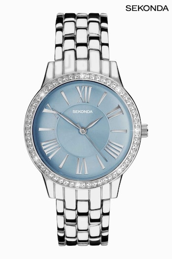 Sekonda Ladies Blue Silver Alloy Bracelet Watch (C45249) | £69.99