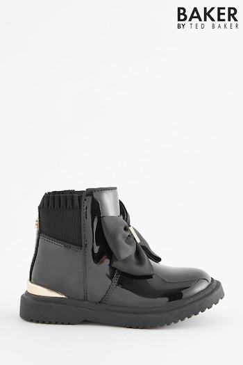 Baker by Ted Baker Girls Chelsea Boots with Bow (C45482) | £48