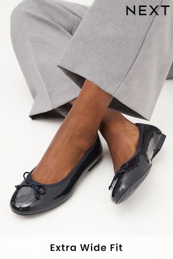 Navy Blue Extra Wide Fit Forever Comfort® Ballerinas mens Shoes (C45487) | £22