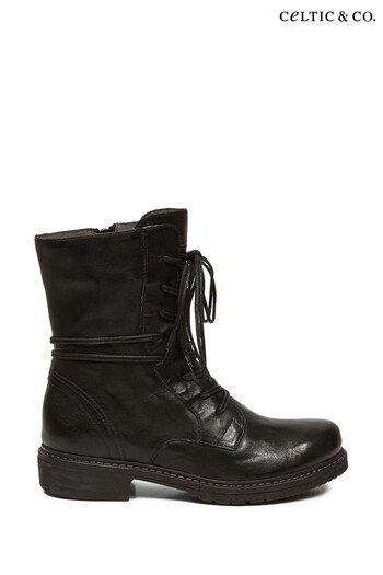 Celtic & Co. Ladies Derby Black Boots (C45549) | £199