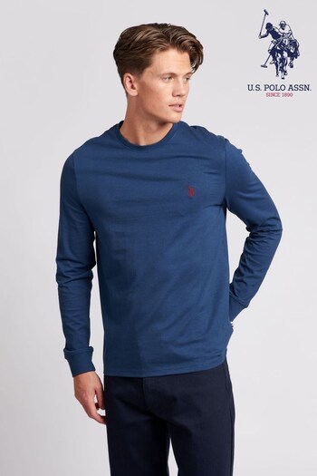 U.S. logo Polo Assn. Mens Long Sleeve T-Shirt (C45580) | £28