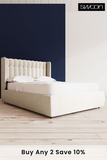 Swoon Houseweave Natural Chalk Kipling Divan Bed (C45592) | £1,229 - £1,319