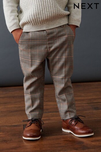 Neutral Formal Check Trousers detail (3mths-7yrs) (C45769) | £14 - £16