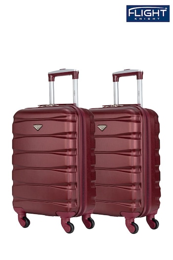 Flight Knight EasyJet Overhead 55x35x20cm Hard Shell Cabin Carry On Case Suitcase Set Of 2 (C46183) | £90