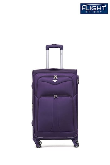 Flight Knight Medium Softcase Lightweight Check-In Suitcase With 4 Wheels (C46235) | £60