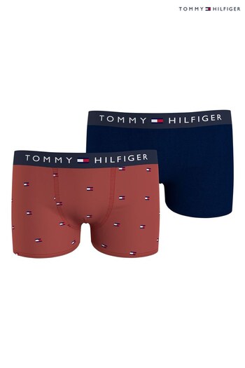 Tommy Hilfiger Blue Original Cotton Boxers 2 Pack (C46370) | £25