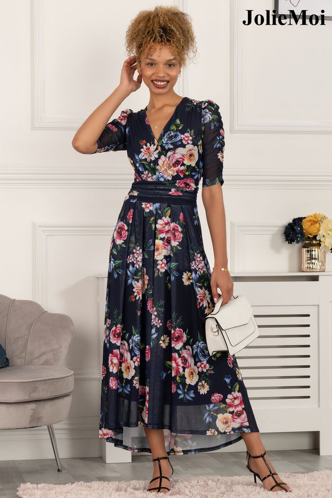 Next navy floral dress shop