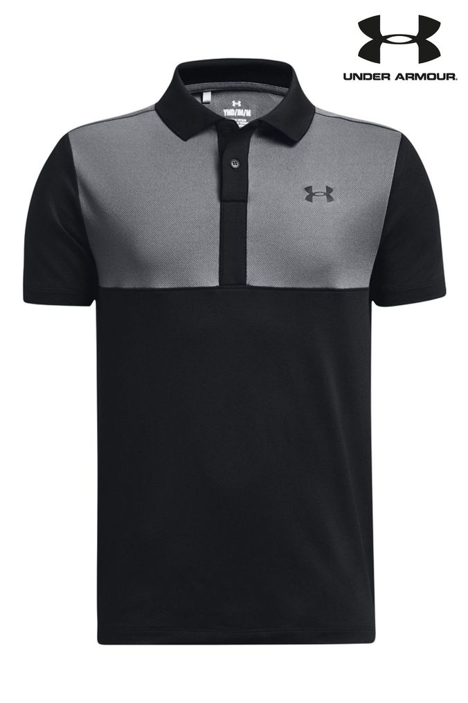 Under Armour Boys Golf Performance Colourblock Polo Shirt (C46455) | £30