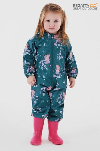 Regatta Blue Peppa Pig Pobble Waterproof Suit (C46870) | £42