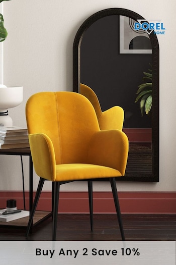Dorel Home Yellow Fitz Accent Chair (C46948) | £165