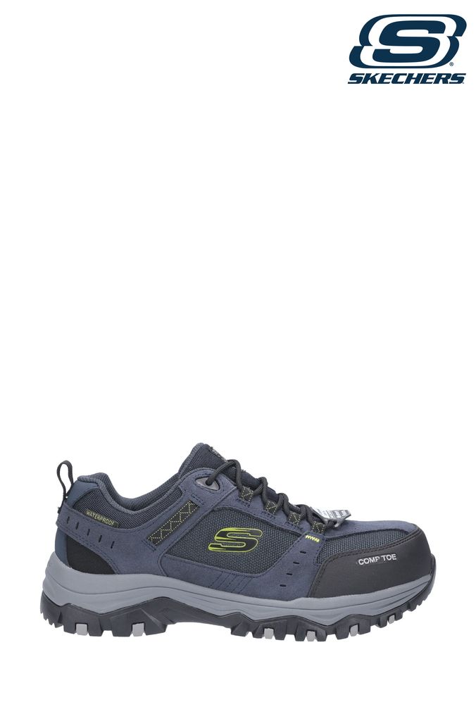 Skechers Blue Greetah Safety Hiker Shoes with Composite Toe (C47156) | £87