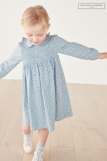 The White Company Blue Floral Jersey Dress (C47285) | £30 - £32