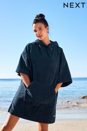 Navy Towelling Changing Poncho (C47346) | £38