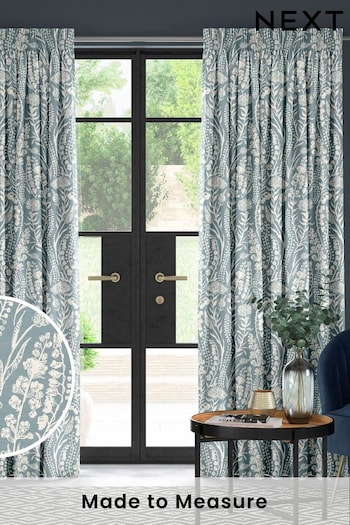 Teal Blue Jarrod Made To Measure Curtains (C47354) | £61