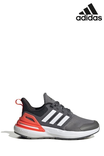 adidas Grey Sportswear Kids Rapidasport Bounce Lace Trainers (C47409) | £45
