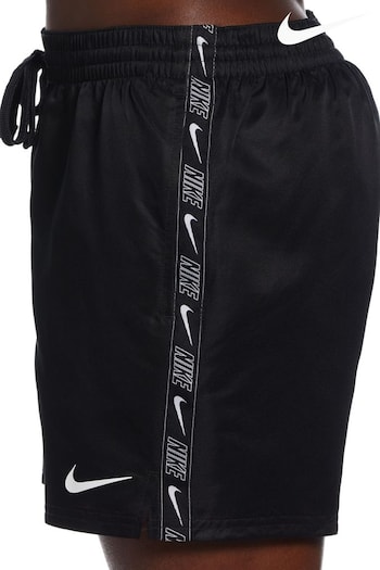 Nike Black Logo Tape 5 Inch Swim Shorts (C47495) | £40