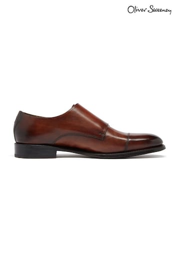 Oliver Sweeney Natural Erbottle Calf Leather Double Monk slip-on Shoes (C47706) | £259