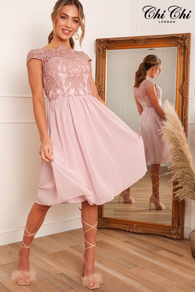 Pink lace hotsell dress next