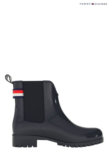 Tommy Hilfiger Blue Ankle Rainboots (C47790) | £95