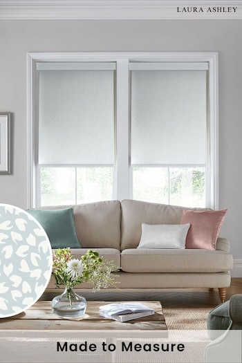 Laura Ashley Pale Seaspray Blue Sycamore Made To Measure Roller Blind (C47868) | £58