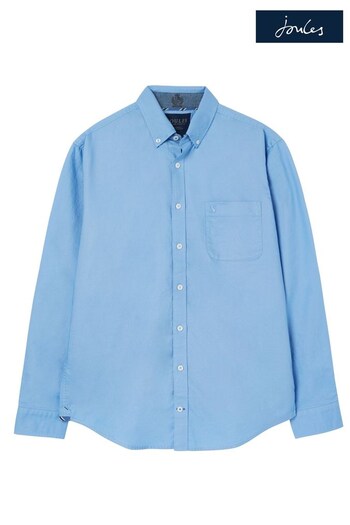 Joules Blue Classic Fit Coloured Oxford Shirt (C48017) | £39.95