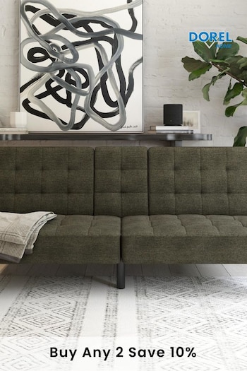 Dorel Home Grey Europe Adalynn Linen Convertible Futon (C48133) | £450