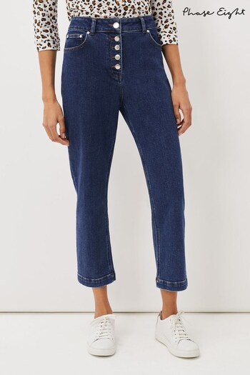 Phase Eight Blue Karlie Denim Straight Leg Jeans (C48142) | £79