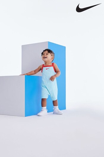 Nike Pink Baby Gingham Romper (C48281) | £24