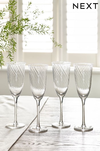 Clear Malvern Glassware Champagne Flutes (C48322) | £26