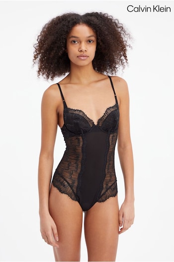 Calvin Klein Linear Lace Black Body (C48441) | £100