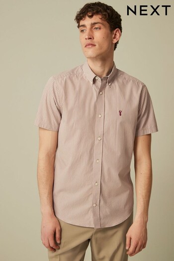 Neutral Stripe Short Sleeve Shirt (C48577) | £28