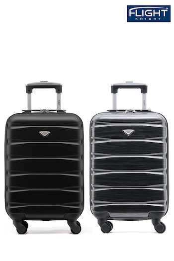 Flight Knight EasyJet Overhead 55x35x20cm Hard Shell Cabin Carry On Case Suitcase Set Of 2 (C48758) | £90