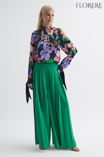 Florere Floral Long Sleeve Blouse (C48899) | £148