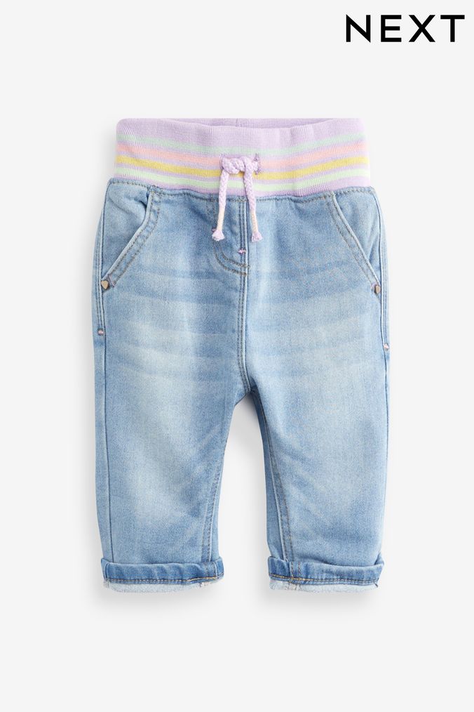 Buy Girls Cuff Pull On Jeans Online Next UK