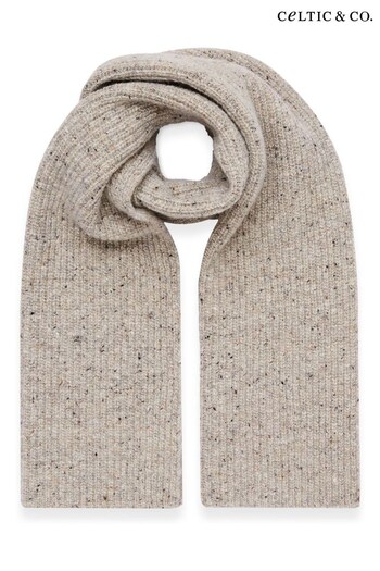 Celtic & Co. Natural Donegal Rib Scarf (C48955) | £75