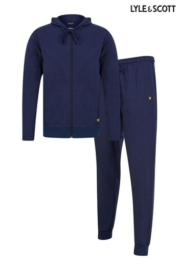 Lyle & Scott Blue Earl Loungewear Set (C48985) | £56
