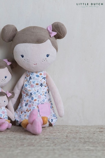 Little Dutch Pink Flowers and Butterflies Cuddle Doll Rosa (C49102) | £28