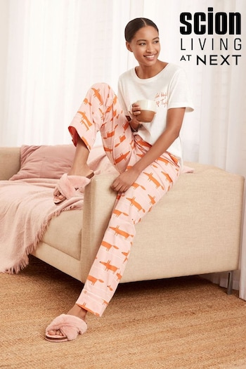 Orange Mr Fox Mr Fox Scion At Atelier-lumieresShops Cotton Pyjamas (C49222) | £27