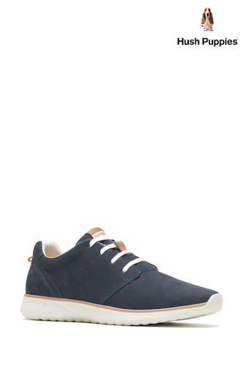 Hush Puppies Blue Good Lace Up Leather Shoes (C49248) | £90