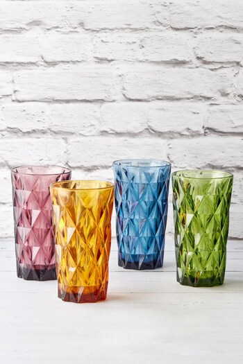 The DRH Collection Clear Set of 4 Highgate Hiball Tumblers (C49282) | £27