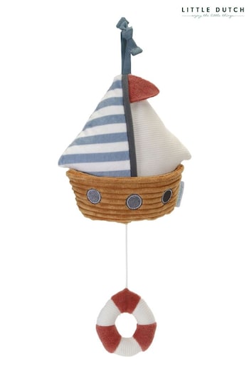 Little Dutch Blue Sailors Bay Music Box Boat (C49484) | £20