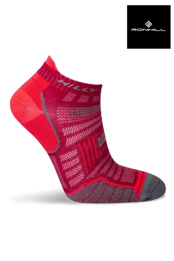 Ronhill Pink Hilly Twin Skin Socklet (C49556) | £15